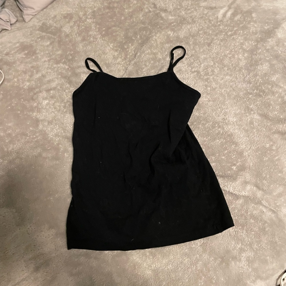 black tank top
